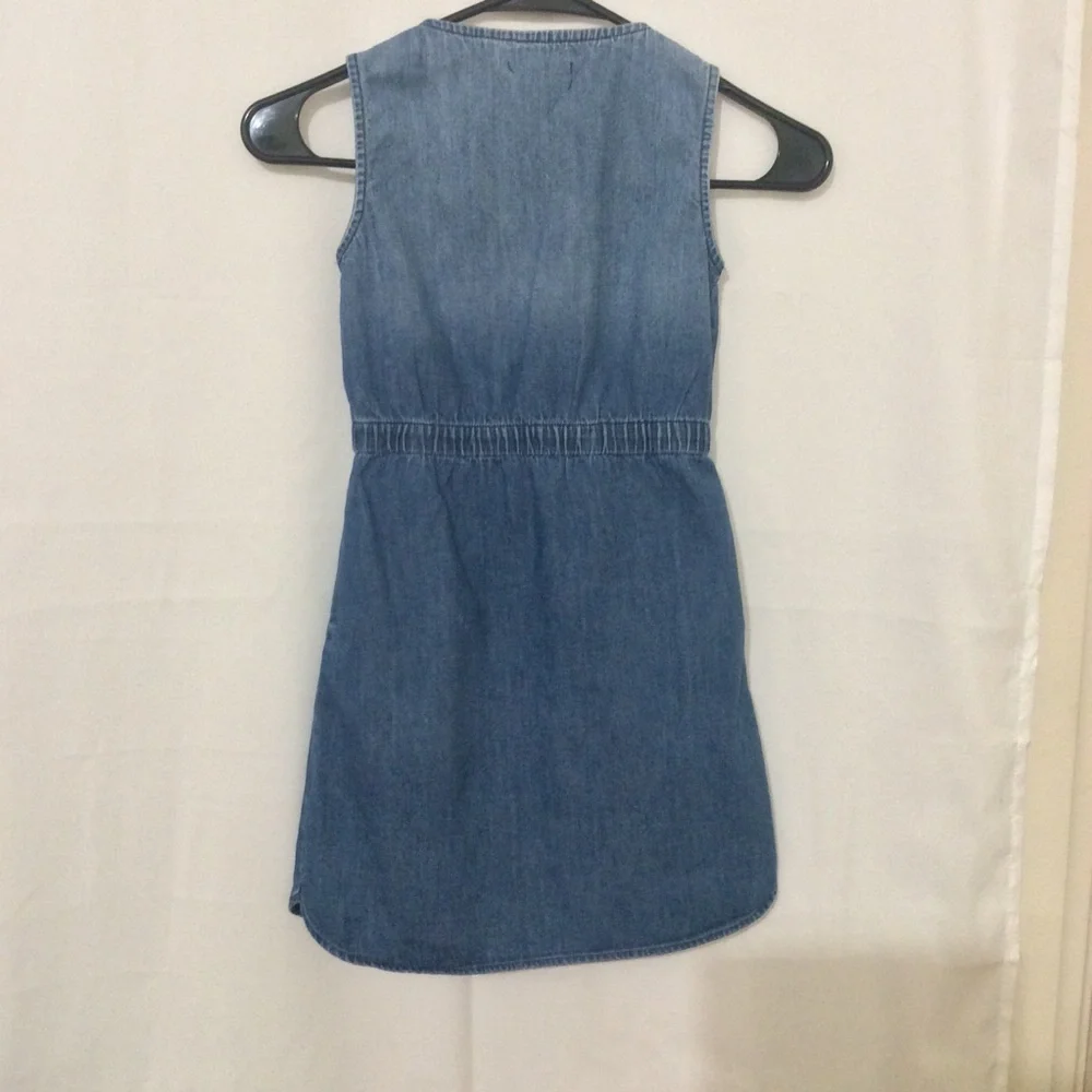 3/&35❤️Gapkids girl denim button down dress size S